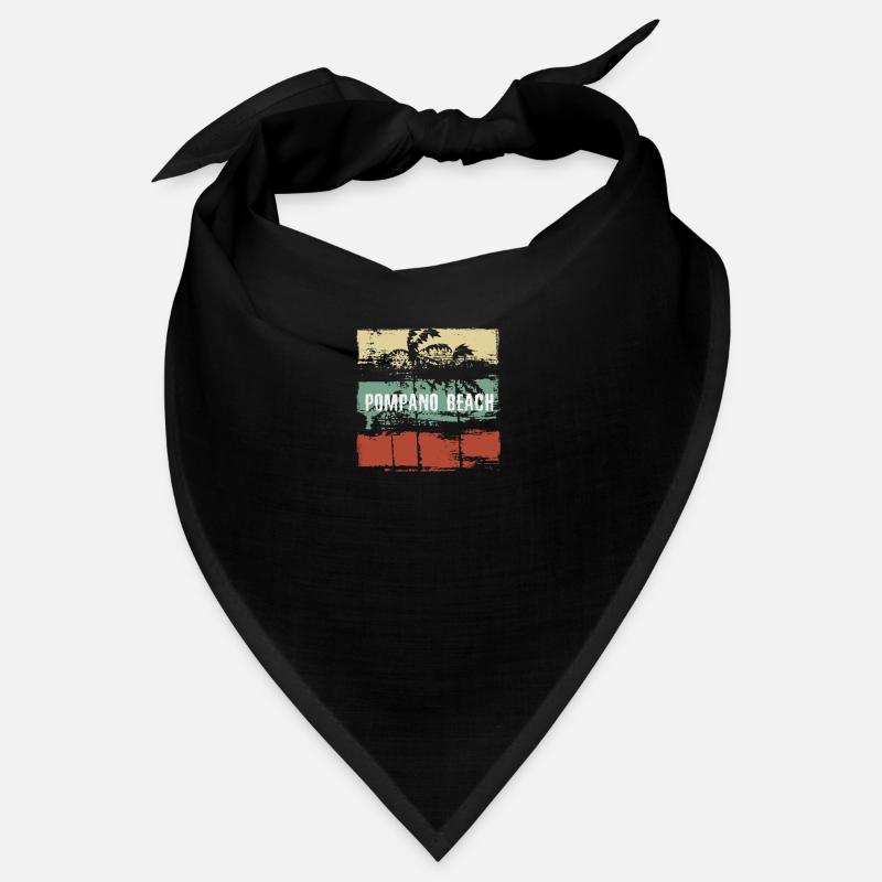 Pompano Beach Florida Artistic Vacation Souvenir Bandana