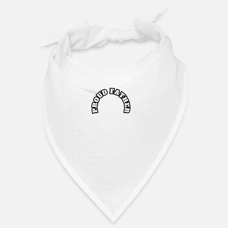 Proud Father Kid Boy White Bandana