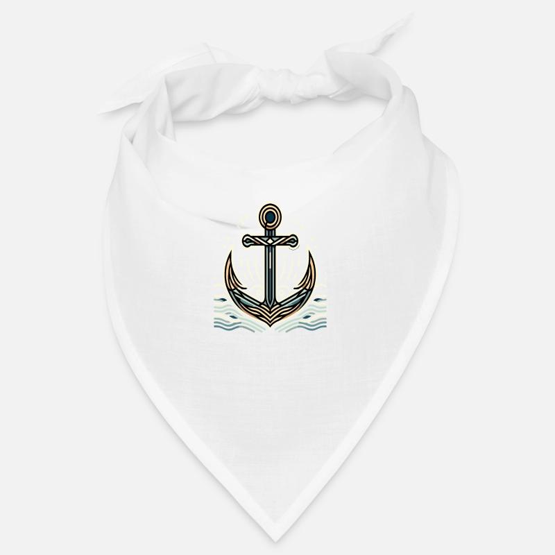 Maritimer Charme Anker Design Bandana