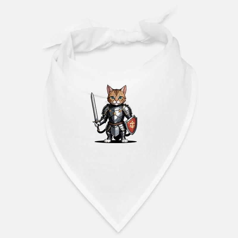 Cat Ritter Knight Katze Geschenk Mittelalter Bandana