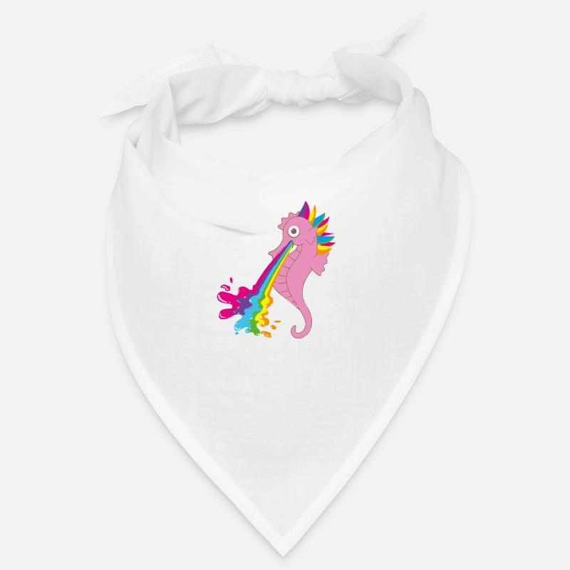 seepferdchen,bunt,regenbogen,rosa Bandana