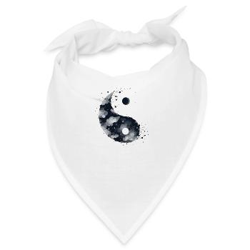 Yin Yang - Bandana - Weiß - Vorne