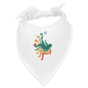 Fallrückzieher Fußball Fußballer Elfmeter Spieler - Bandana - Weiß - Vorne