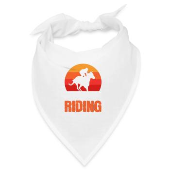 Eher reiten. Stallknecht Gift - Bandana - Weiß - Vorne