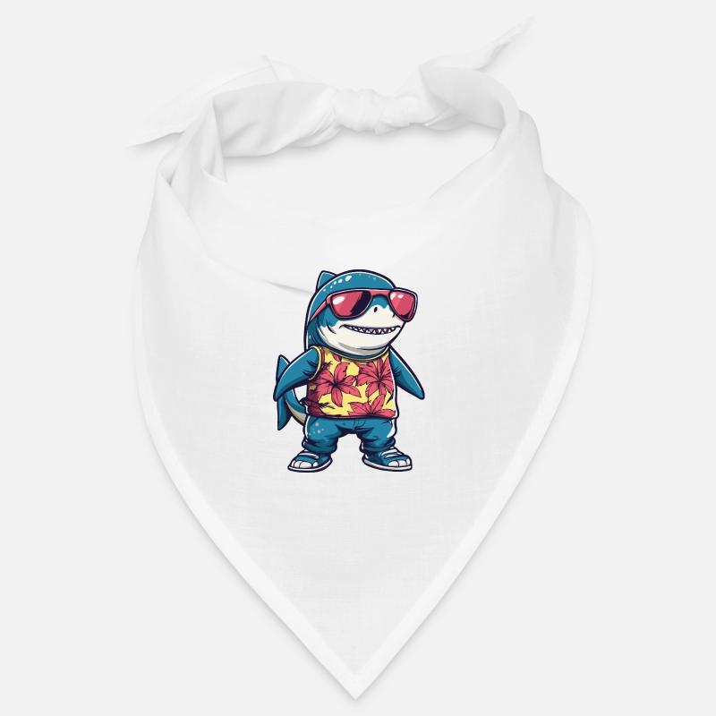 Shark Comic Funny Summer Bandana