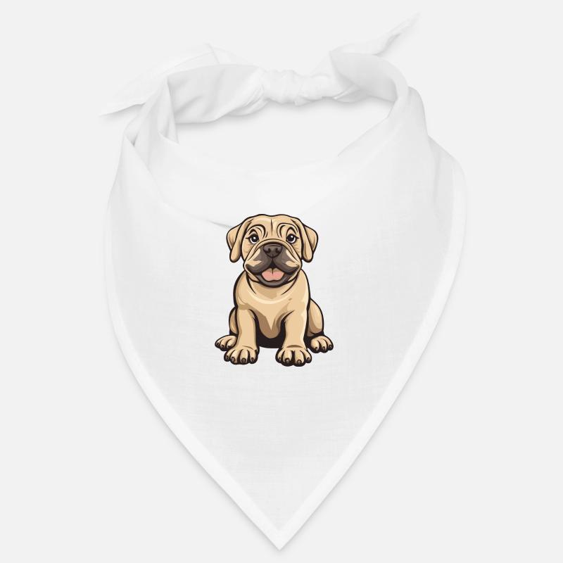 Mastiff chien bande dessinée bébé Bandana