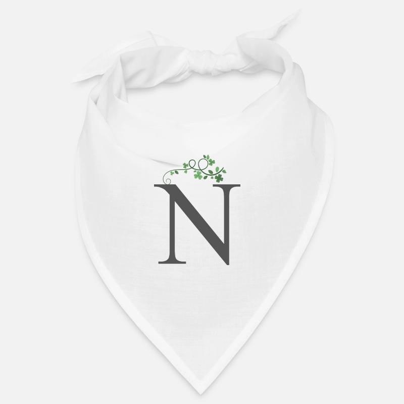 N avec trèfles Bandana