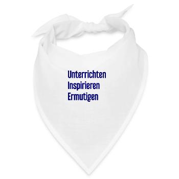 Unterrichten Inspirieren Ermutigen - Bandana - Weiß - Vorne