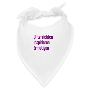 Unterrichten Inspirieren Ermutigen - Bandana - Weiß - Vorne