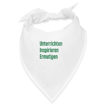 Unterrichten Inspirieren Ermutigen - Bandana - Weiß - Vorne