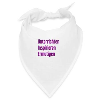 Unterrichten Inspirieren Ermutigen - Bandana - Weiß - Vorne