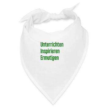 Unterrichten Inspirieren Ermutigen - Bandana - Weiß - Vorne