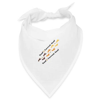 Sauf..Forrest Sauf.. - Bandana - Weiß - Vorne