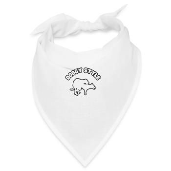 Doggy Style White Grunge - Bandana - Weiß - Vorne