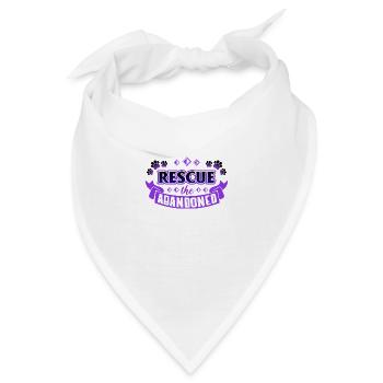 Rette das verlassene Tierheim und rette Tiere - Bandana - Weiß - Vorne
