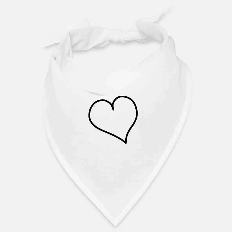 Herz Liebe Bandana