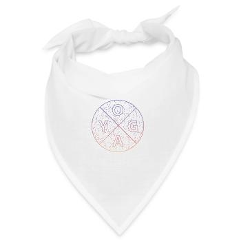 Yoga Yogi Namaste Design - Bandana - Weiß - Vorne