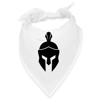 Spartaner Helm - Bandana - Weiß - Vorne