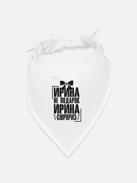 Irina Spruch auf Russisch Russland Outfit für - Bandana - Weiß