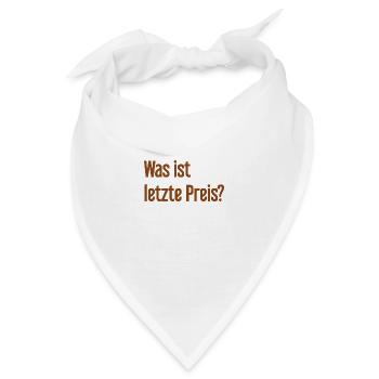 Was ist letzte Preis? - Bandana - Weiß - Vorne