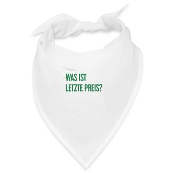 Was ist letzte Preis? - Bandana - Weiß - Vorne