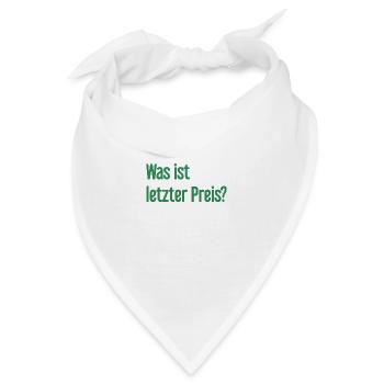 Was ist letzter Preis? - Bandana - Weiß - Vorne
