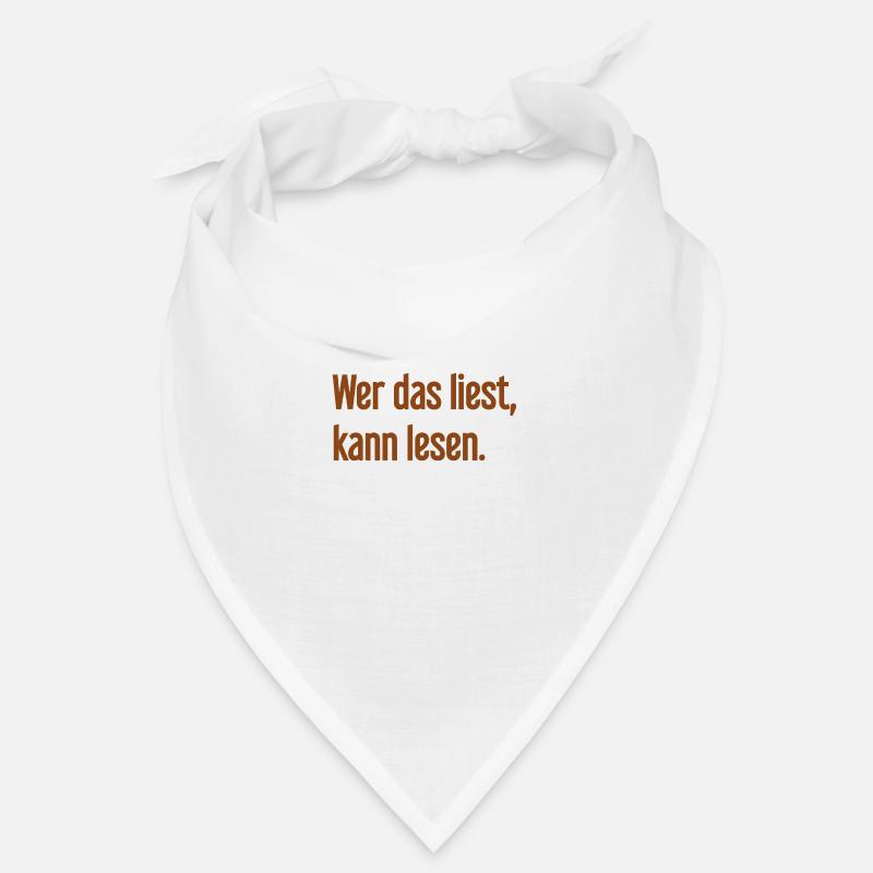 Wer das liest, kann lesen. Bandana