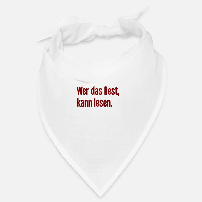 Wer das liest, kann lesen. Bandana