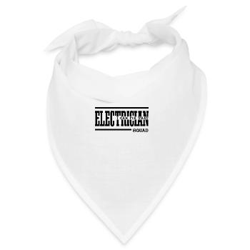 Lustiges Sprichwort, Spannung, Elektriker - Bandana - Weiß - Vorne