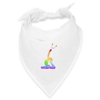Rhythmische Sportgymnastik Keulen RSG Geschenkidee - Bandana - Weiß - Vorne