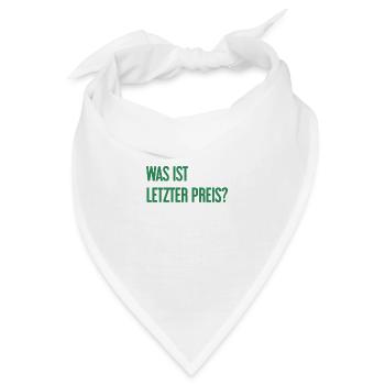 Was ist letzter Preis? - Bandana - Weiß - Vorne