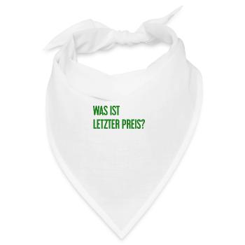 Was ist letzter Preis? - Bandana - Weiß - Vorne