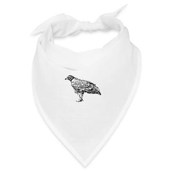 Wanderfalke Faucan Vogelräuber - Bandana - Weiß - Vorne