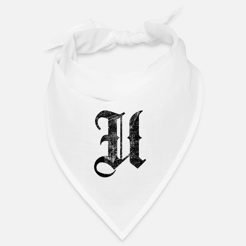 Tshirt alphabet initiale U Bandana