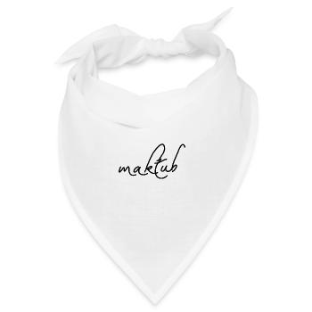 Maktub Arabisch Buch - Bandana - Weiß - Vorne