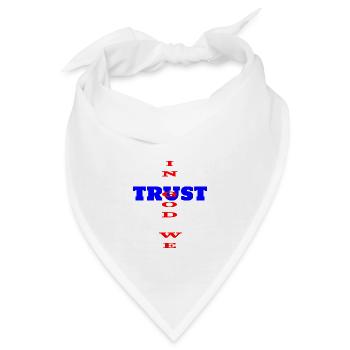 Christian Cross T-shirts. Römisches Kreuz. - Bandana - Weiß - Vorne
