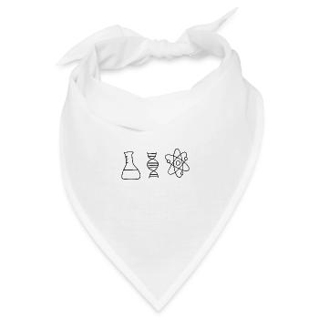 Chemie DNA Atom - Bandana - Weiß - Vorne