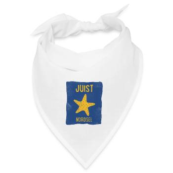 Juist Nordsee Seestern Strand maritim urlaub beach - Bandana - Weiß - Vorne