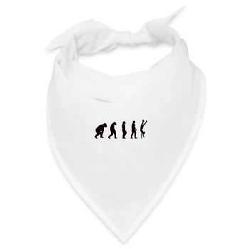 Sportlehrer Turner Gymnastik Bodenturnen Handstand - Bandana - Weiß - Vorne
