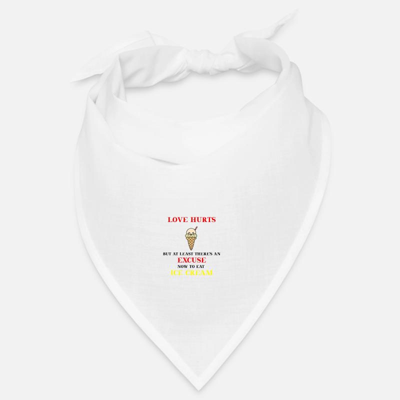 Eiscreme lustig Eis Geschenkidee Liebeskummer Bandana