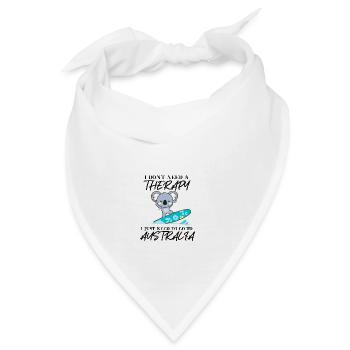 Australien Koala lustig Geschenkidee süß surfen - Bandana - Weiß - Vorne