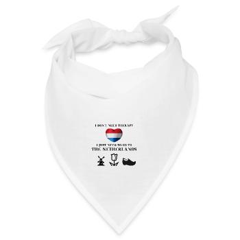 Niederlande Holland Netherlands lustg Geschenkidee - Bandana - Weiß - Vorne