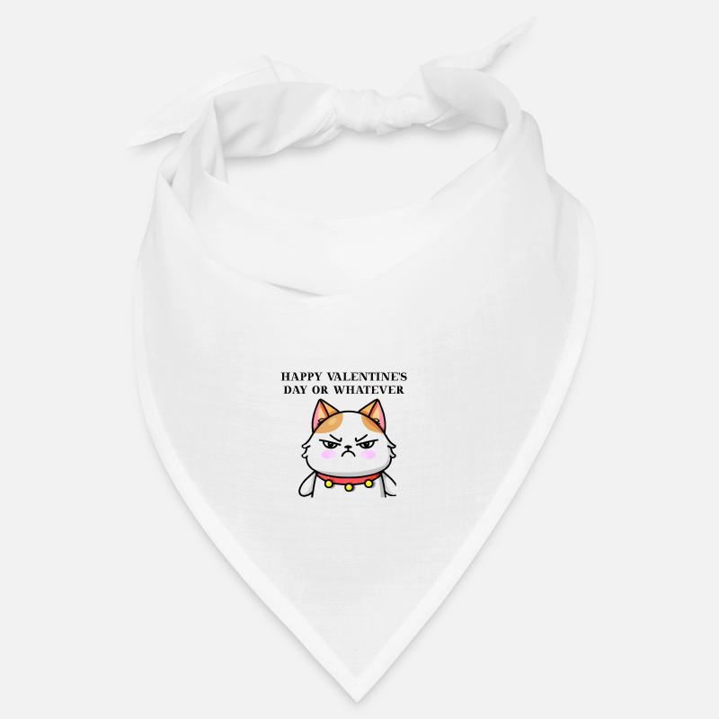 Genervte Katze lustig Valentinstag Geschenkidee Bandana