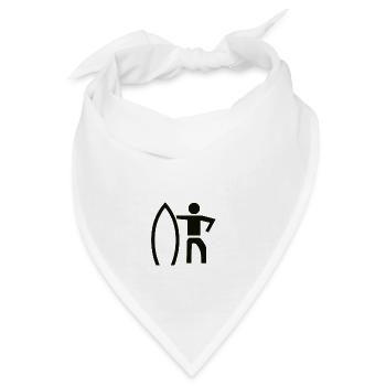 Surfer Geschenkidee surf surfen - Bandana - Weiß - Vorne