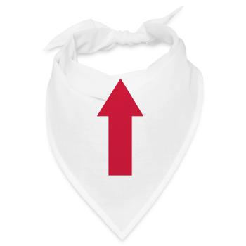Pfeil - Bandana - Weiß - Vorne