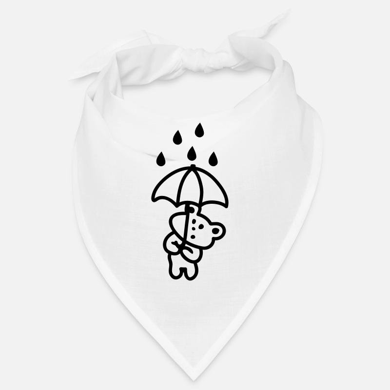Bear in the Rain - Line Bandana