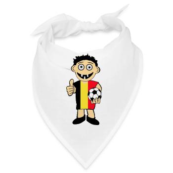 Belgischer Junge - Bandana - Weiß - Vorne