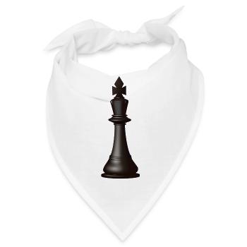 König Schach Figur - Bandana - Weiß - Vorne