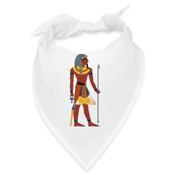 Ägyptischer Pharao - Bandana - Weiß - Vorne