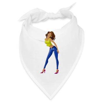 ballerina ballett dance dancer tanz taenzer yoga60 - Bandana - Weiß - Vorne
